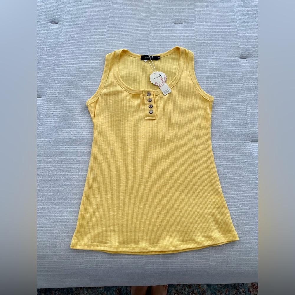 NWT Kissfix Ribbed Tank Top - Picture 2 of 7